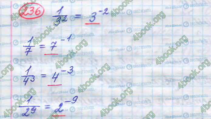 ГДЗ Алгебра 8 клас сторінка 236